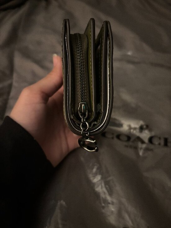 Coach Carmen Mini Crossbody Bag AND WALLET, Olive Multi-Leather Design. - Picture 12 of 15